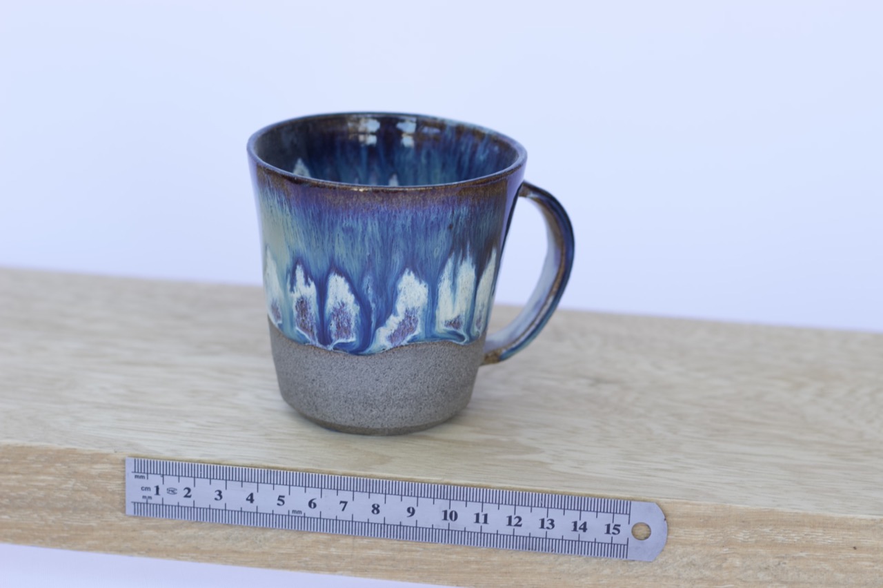 Blue-Brown Drip Mug